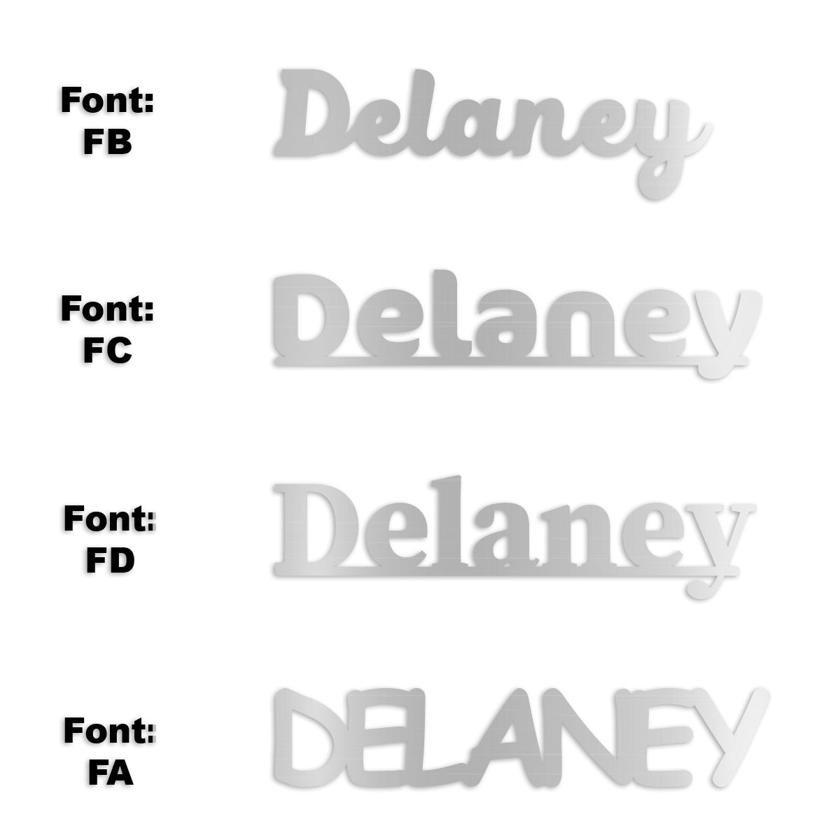 Custom-Fetti Girl - DELANEY Silver