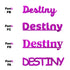 Custom-Fetti Girl - DESTINY Fuchsia