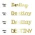 Custom-Fetti Girl - DESTINY Gold