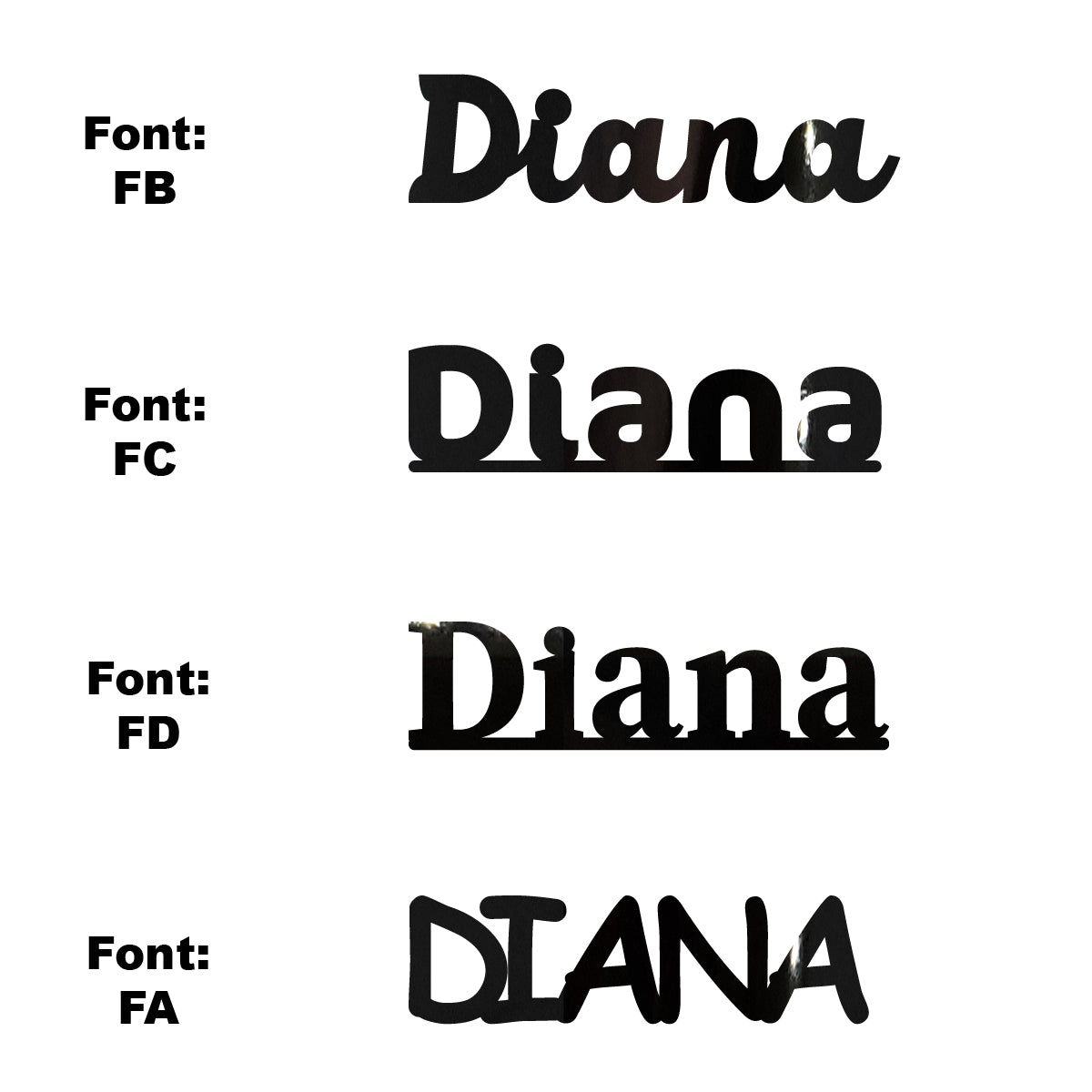 Custom-Fetti Girl - DIANA Black