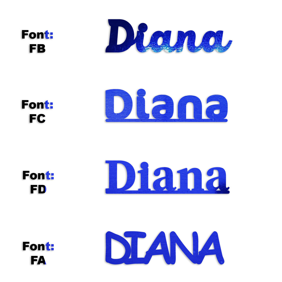 Custom-Fetti Girl - DIANA Blue Royal