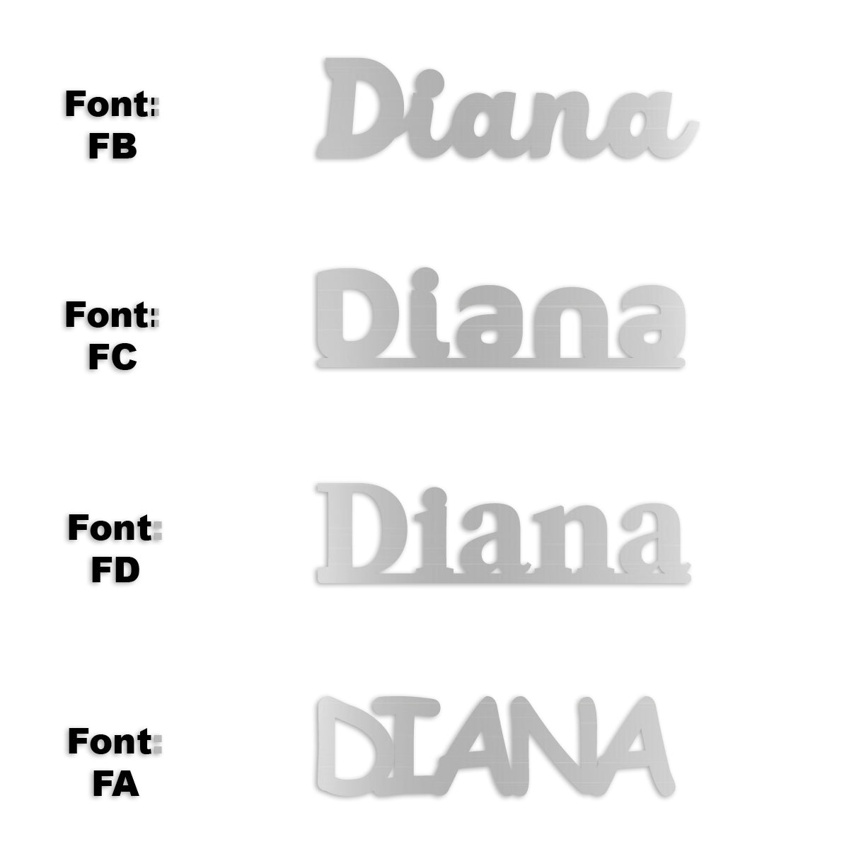 Custom-Fetti Girl - DIANA Silver