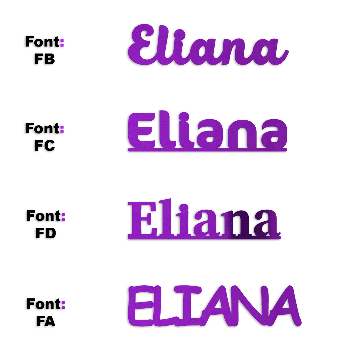 Custom-Fetti Girl - ELIANA Purple