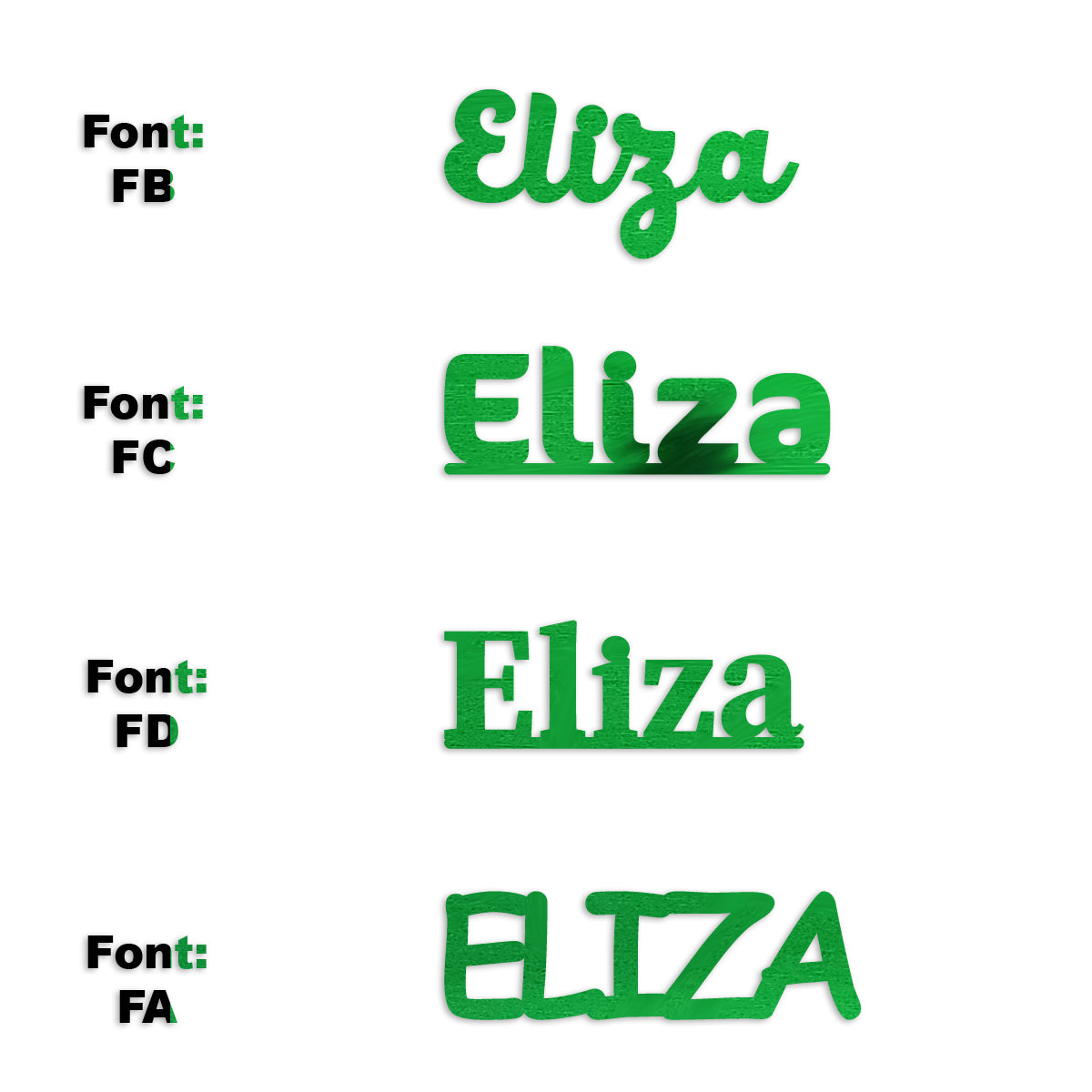 Custom-Fetti Girl - ELIZA Green