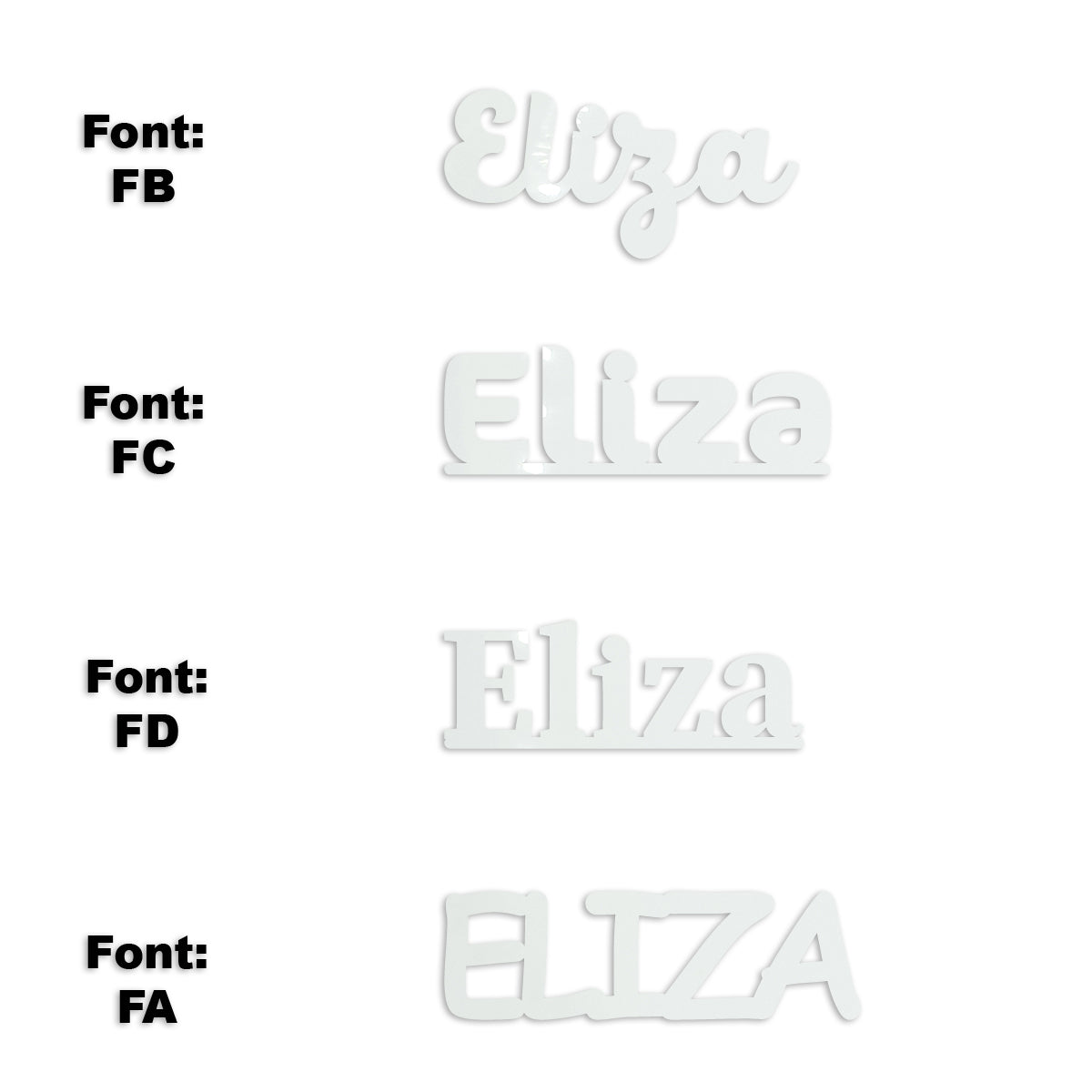 Custom-Fetti Girl - ELIZA White