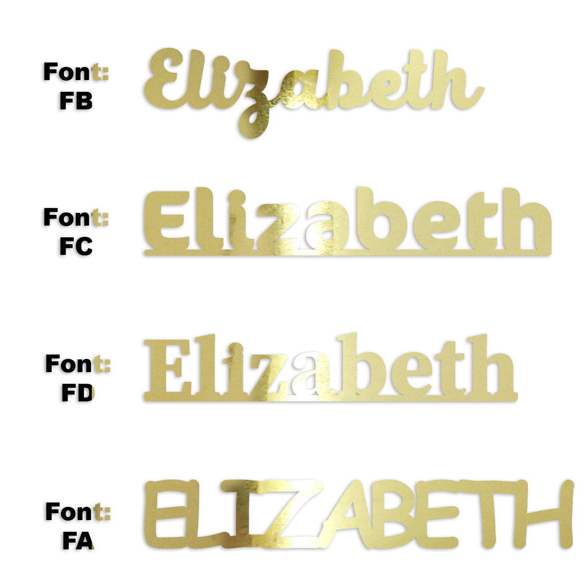 Custom-Fetti Girl - ELIZABETH Gold