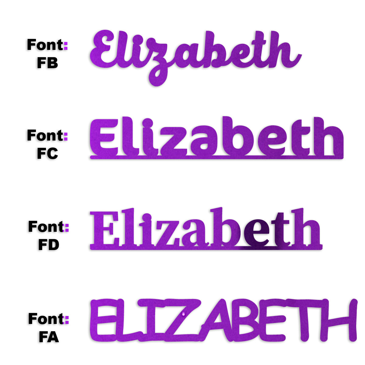 Custom-Fetti Girl - ELIZABETH Purple