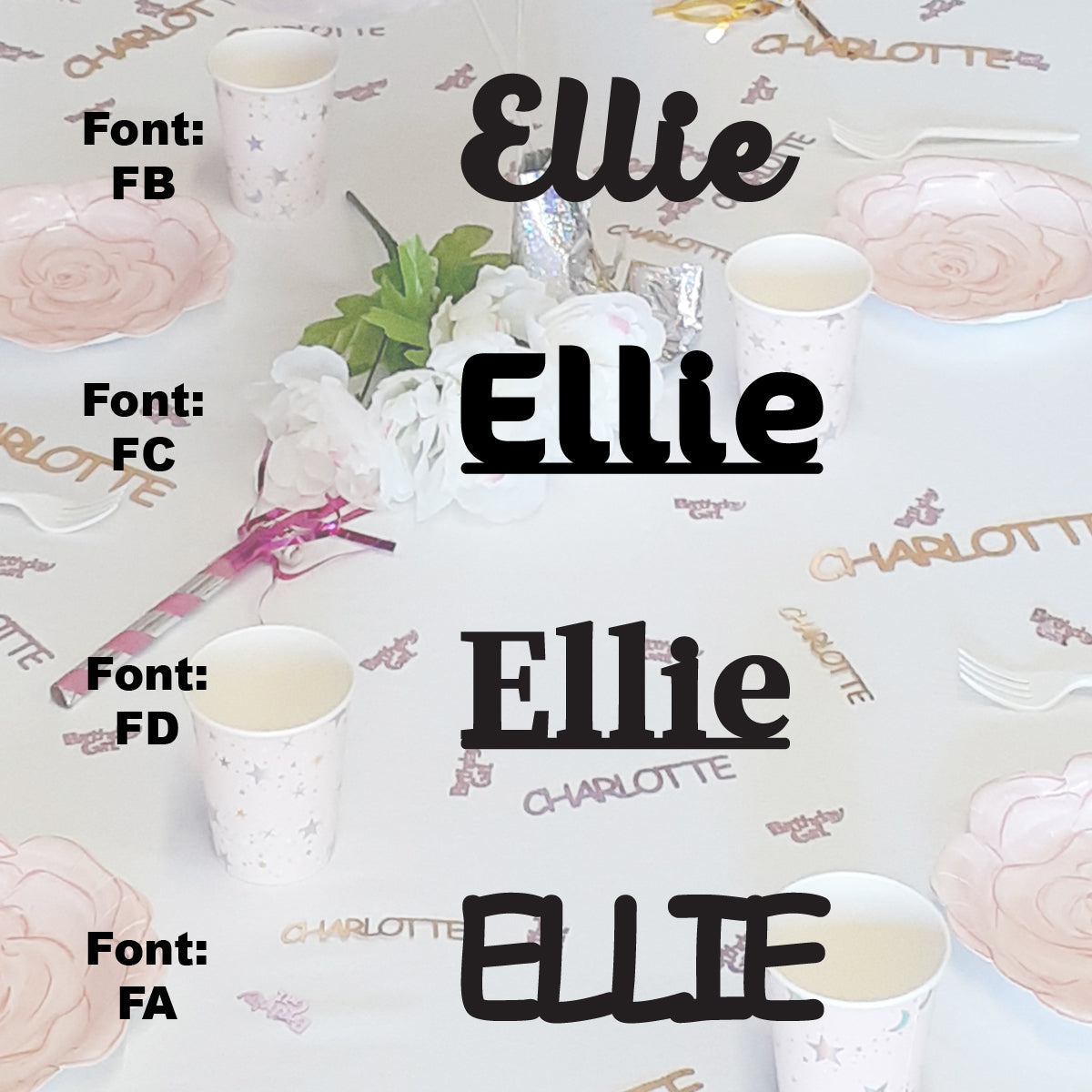 Custom-Fetti Girl - ELLIE Black