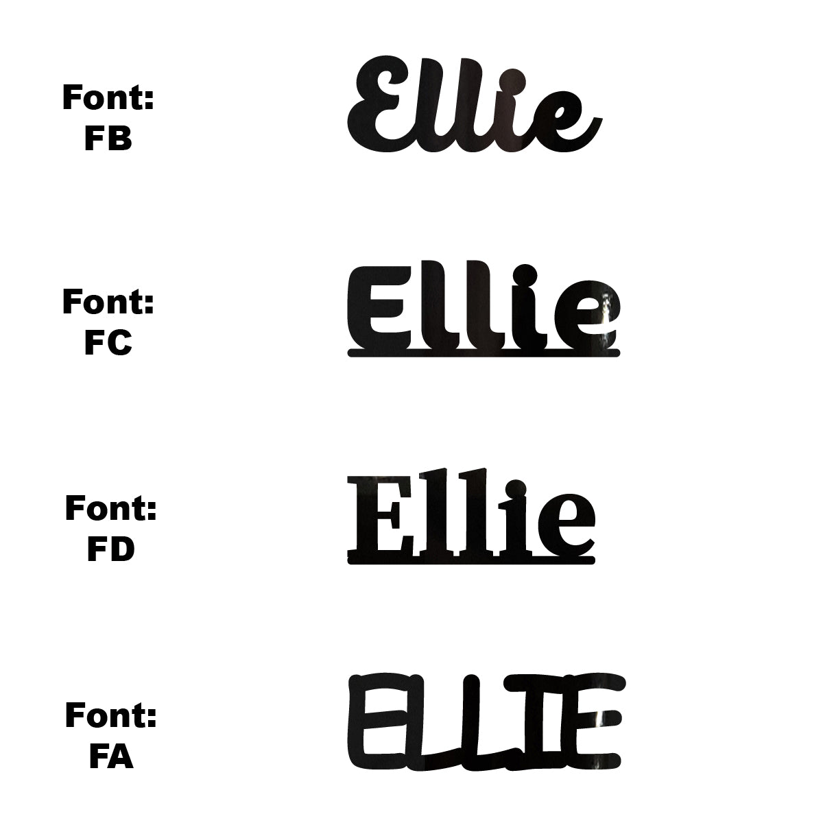 Custom-Fetti Girl - ELLIE Black