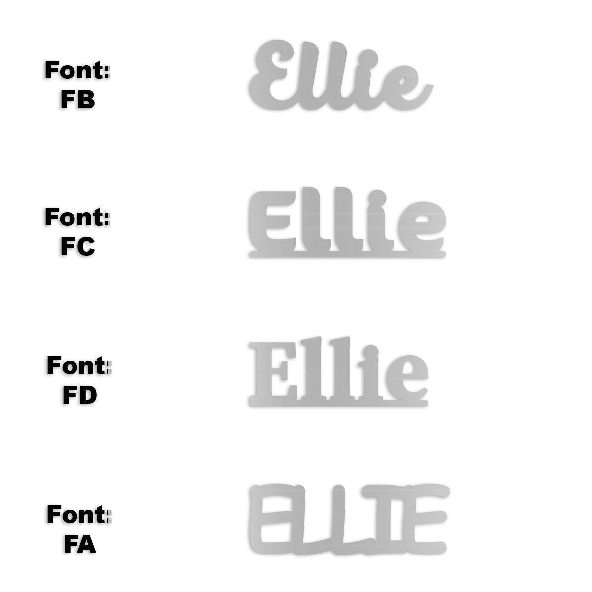 Custom-Fetti Girl - ELLIE Silver