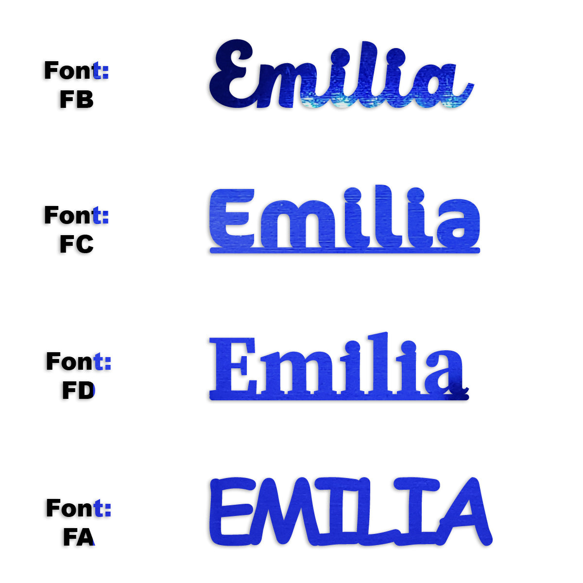 Custom-Fetti Girl - EMILIA Blue Royal