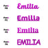 Custom-Fetti Girl - EMILIA Fuchsia