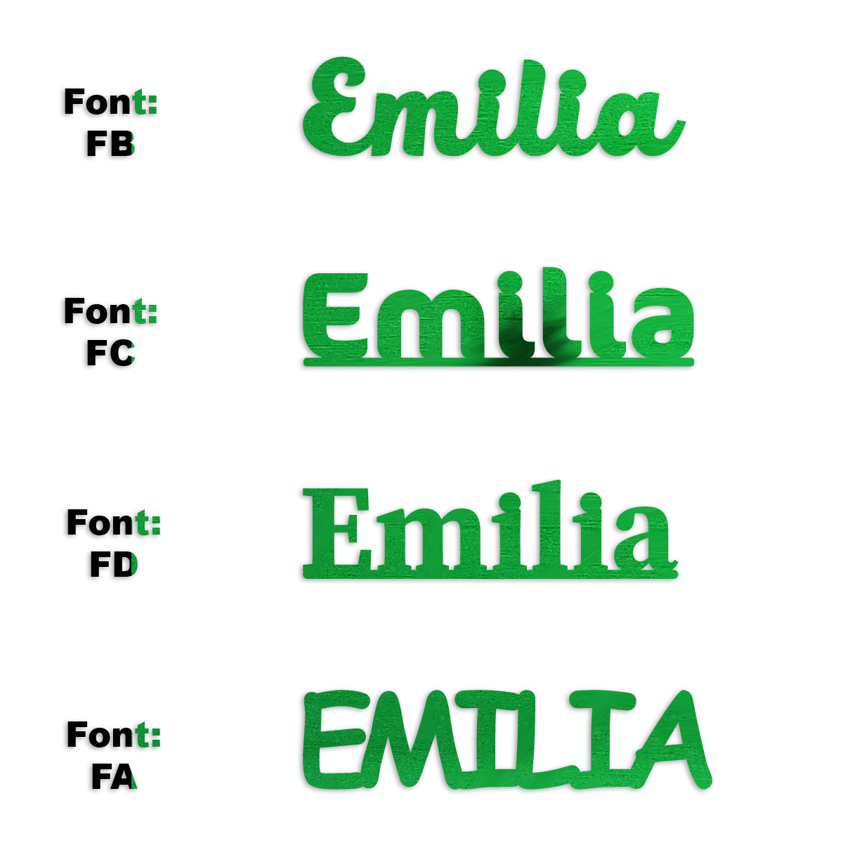 Custom-Fetti Girl - EMILIA Green