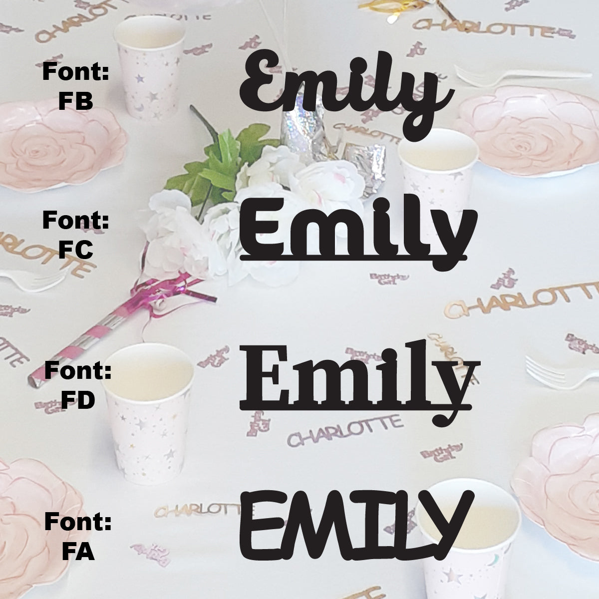 Custom-Fetti Girl - EMILY Black