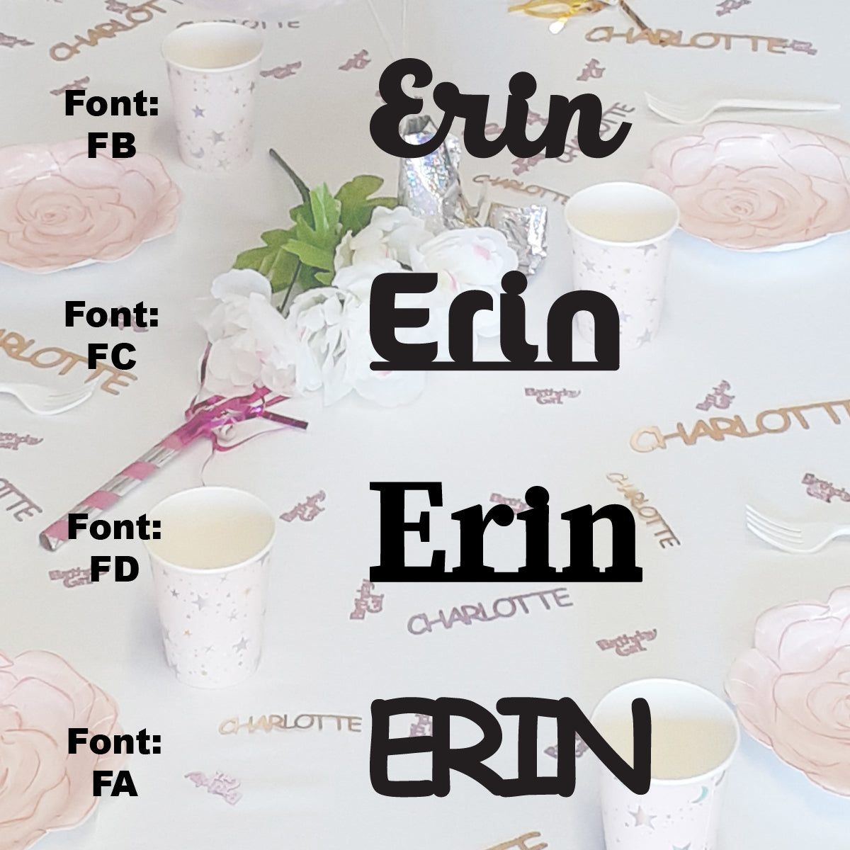 Custom-Fetti Girl - ERIN Black