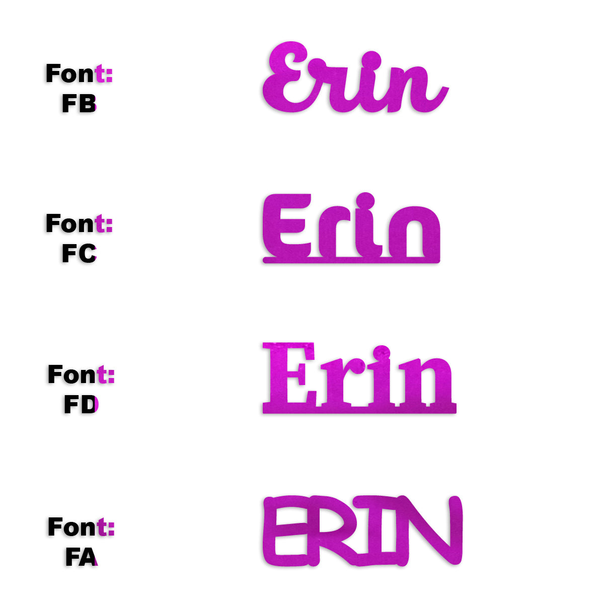 Custom-Fetti Girl - ERIN Fuchsia