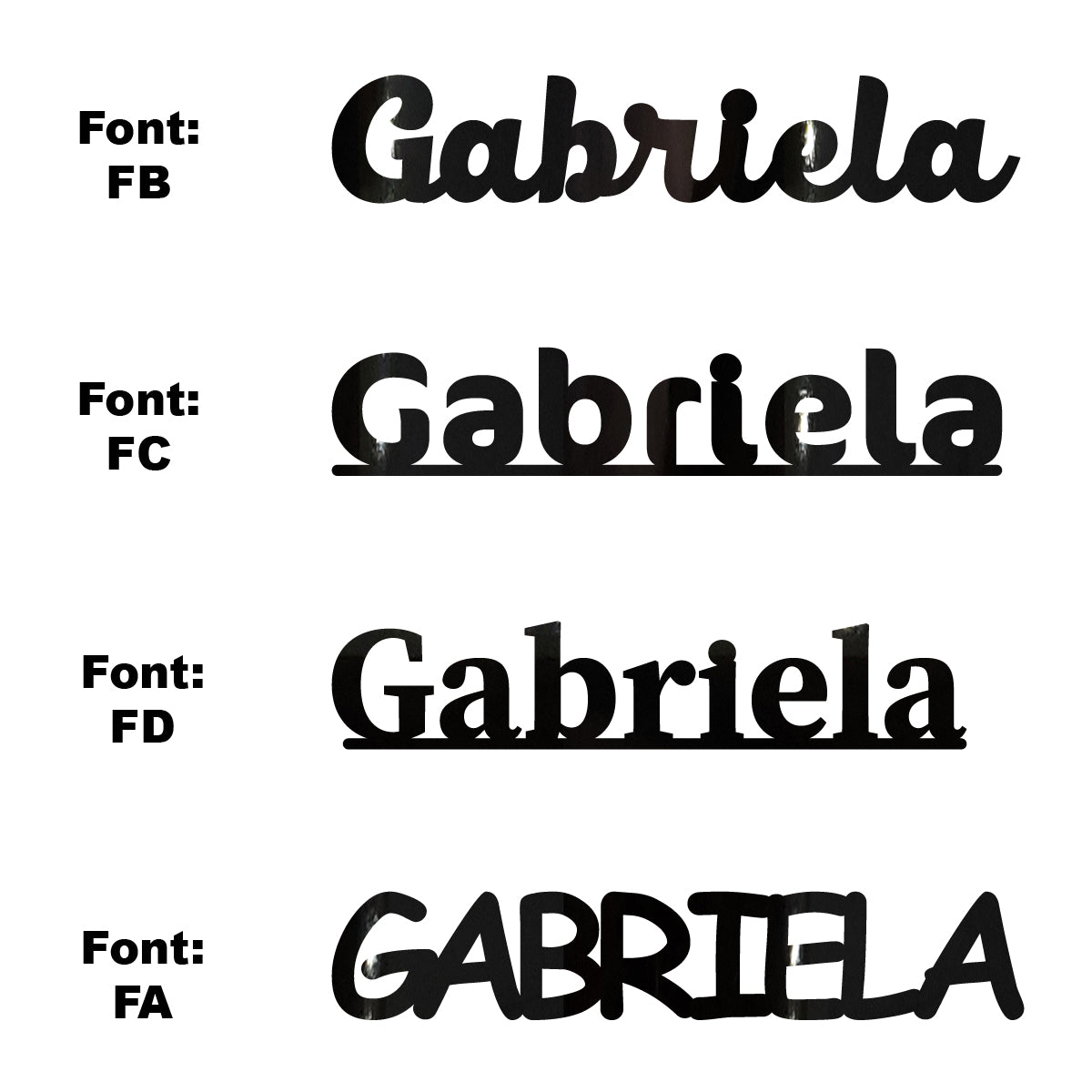 Custom-Fetti Girl - GABRIELA Black