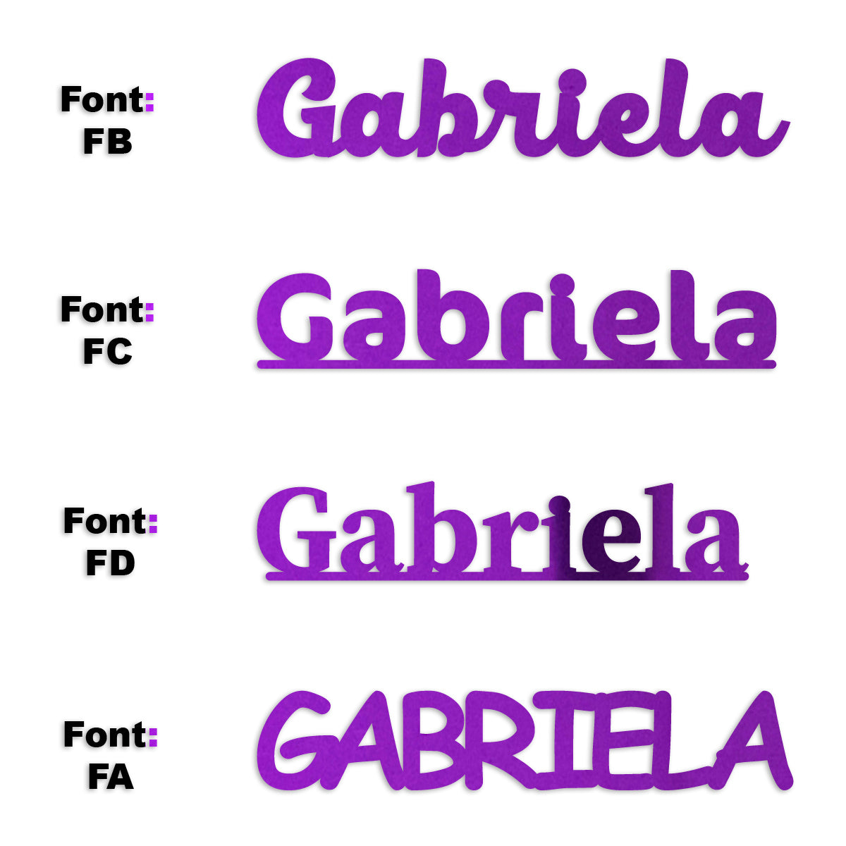 Custom-Fetti Girl - GABRIELA Purple