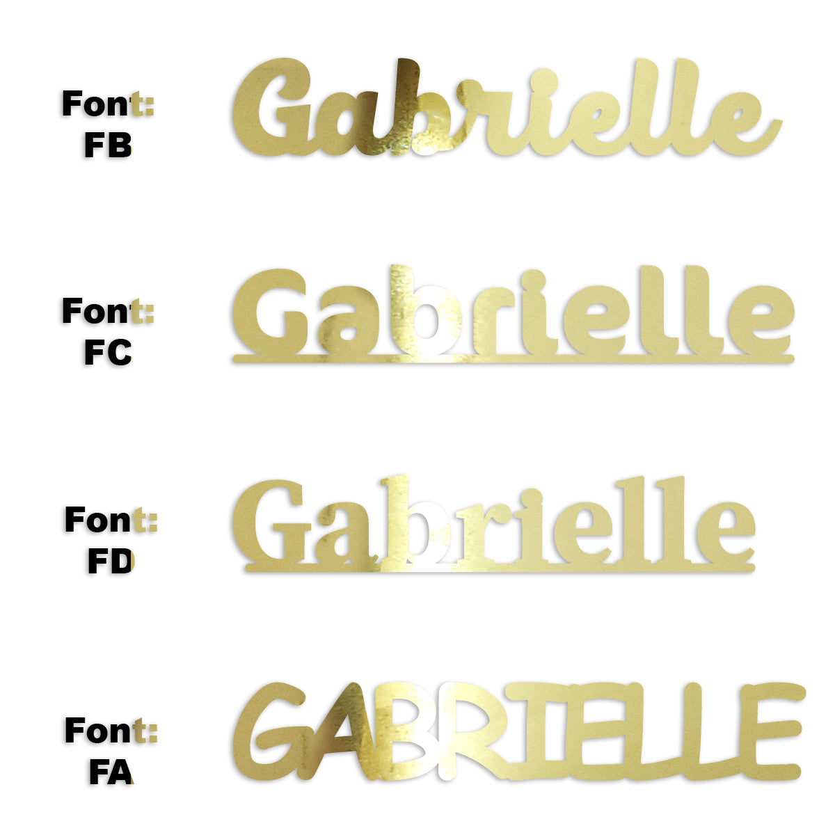 Custom-Fetti Girl - GABRIELLE Gold