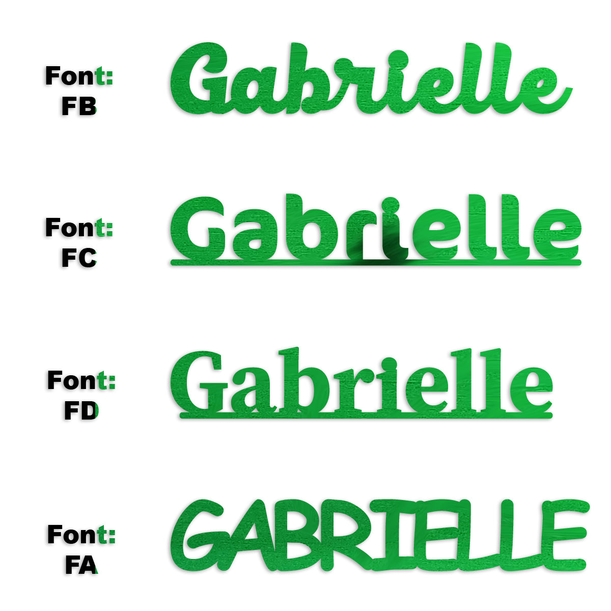 Custom-Fetti Girl - GABRIELLE Green