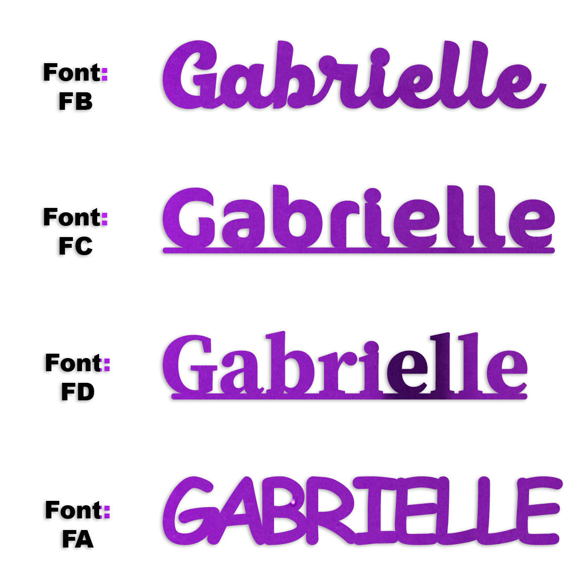 Custom-Fetti Girl - GABRIELLE Purple