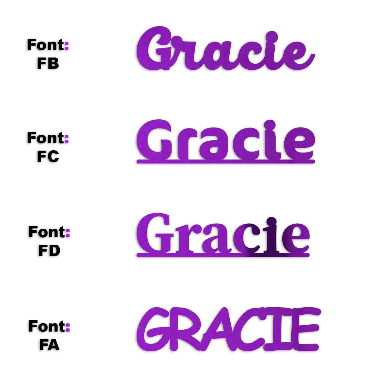 Custom-Fetti Girl - GRACIE Purple