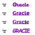 Custom-Fetti Girl - GRACIE Purple