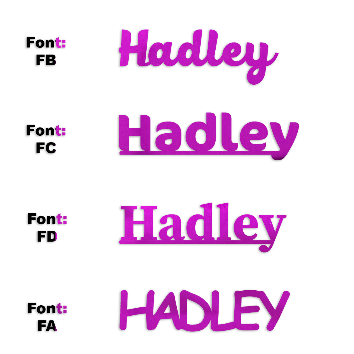 Custom-Fetti Girl - HADLEY Fuchsia