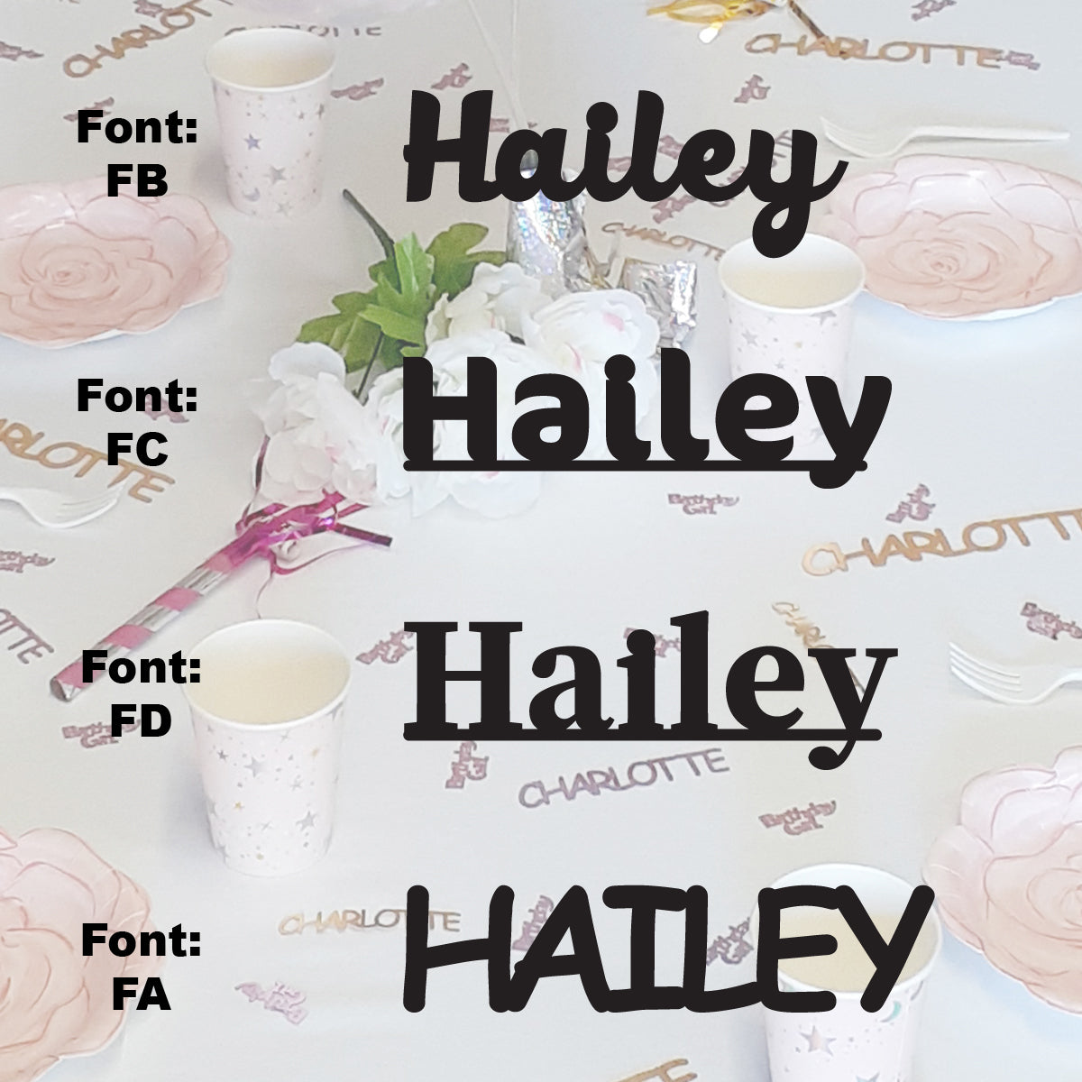 Custom-Fetti Girl - HAILEY Black