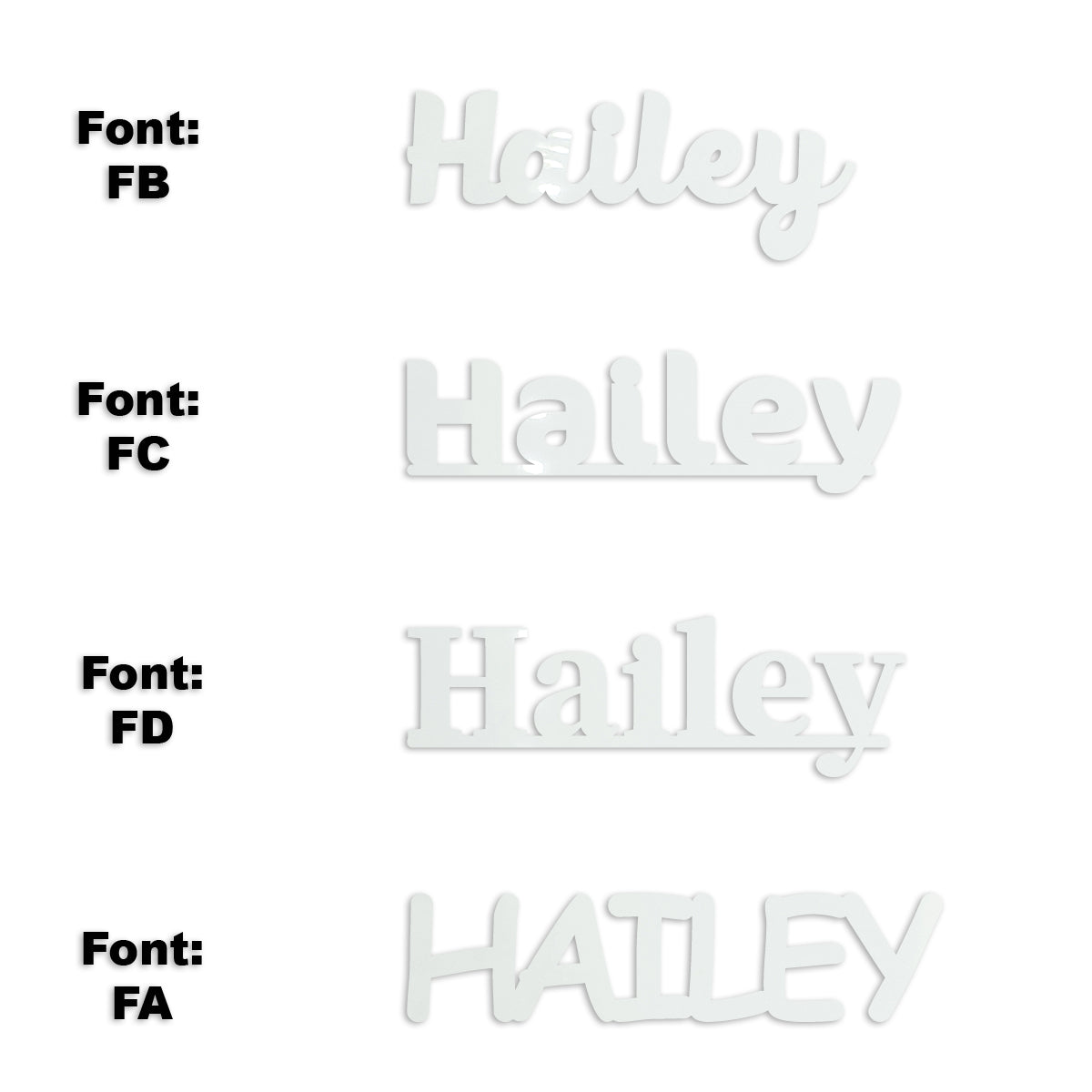 Custom-Fetti Girl - HAILEY White