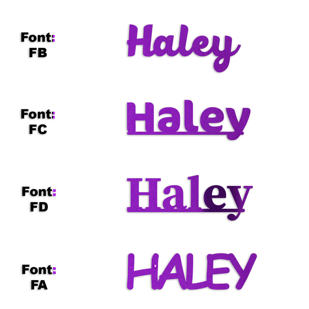 Custom-Fetti Girl - HALEY Purple