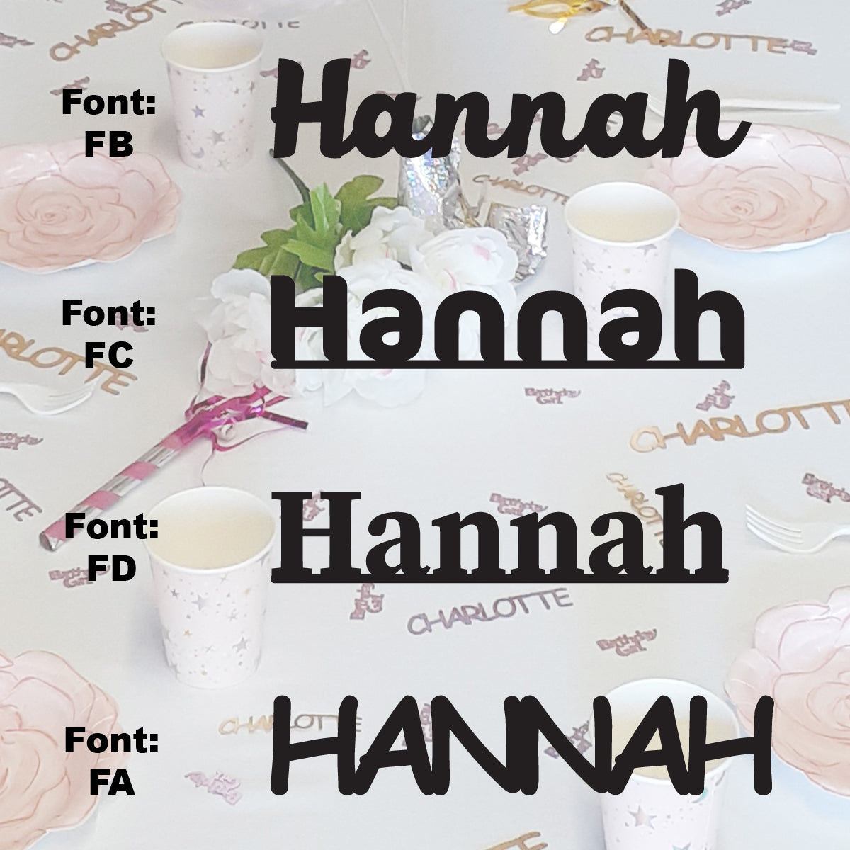 Custom-Fetti Girl - HANNAH Black