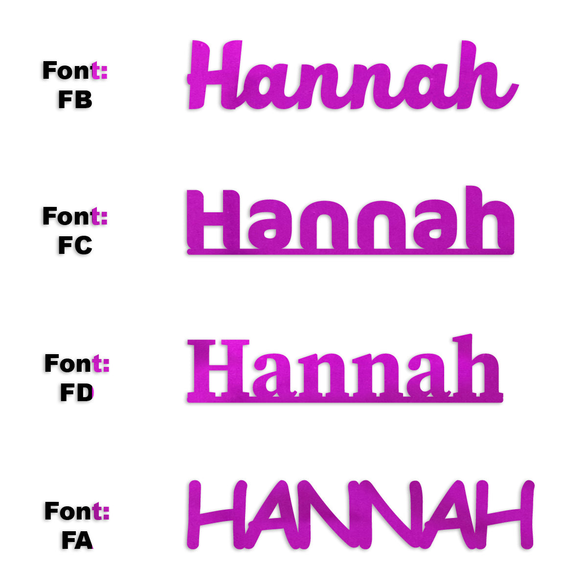 Custom-Fetti Girl - HANNAH Fuchsia