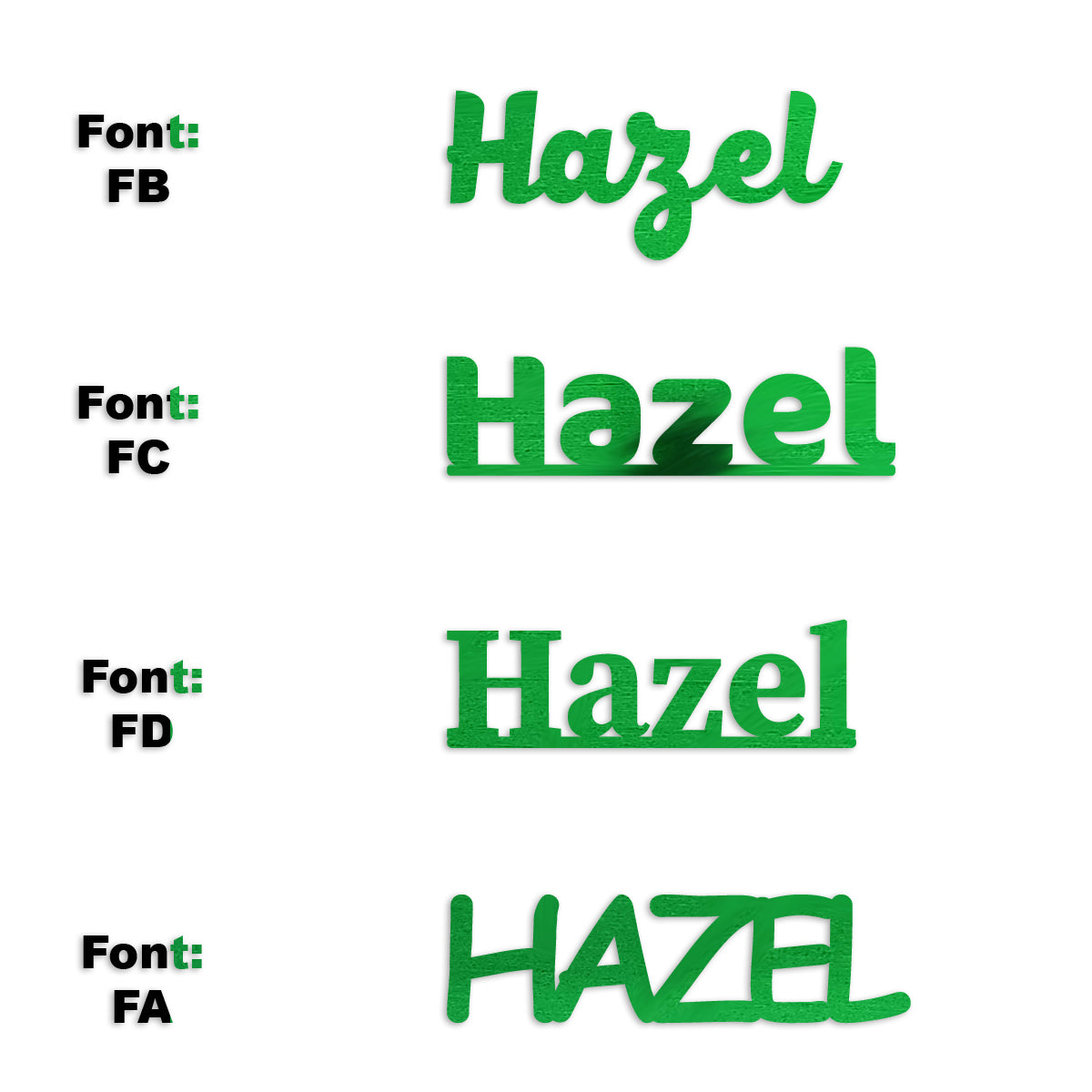 Custom-Fetti Girl - HAZEL Green