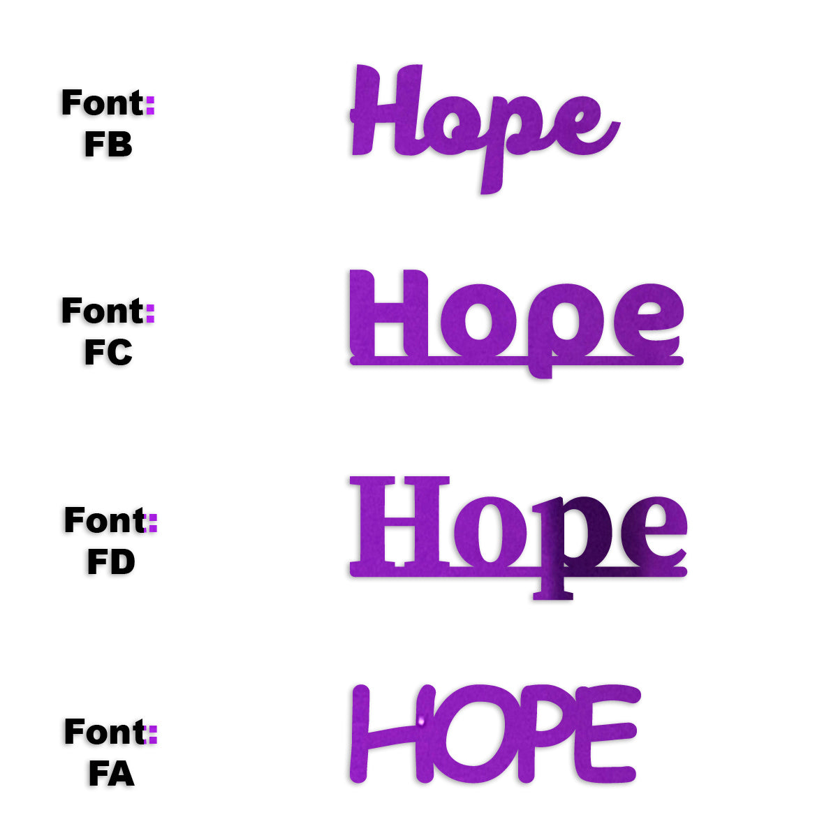 Custom-Fetti Girl - HOPE Purple