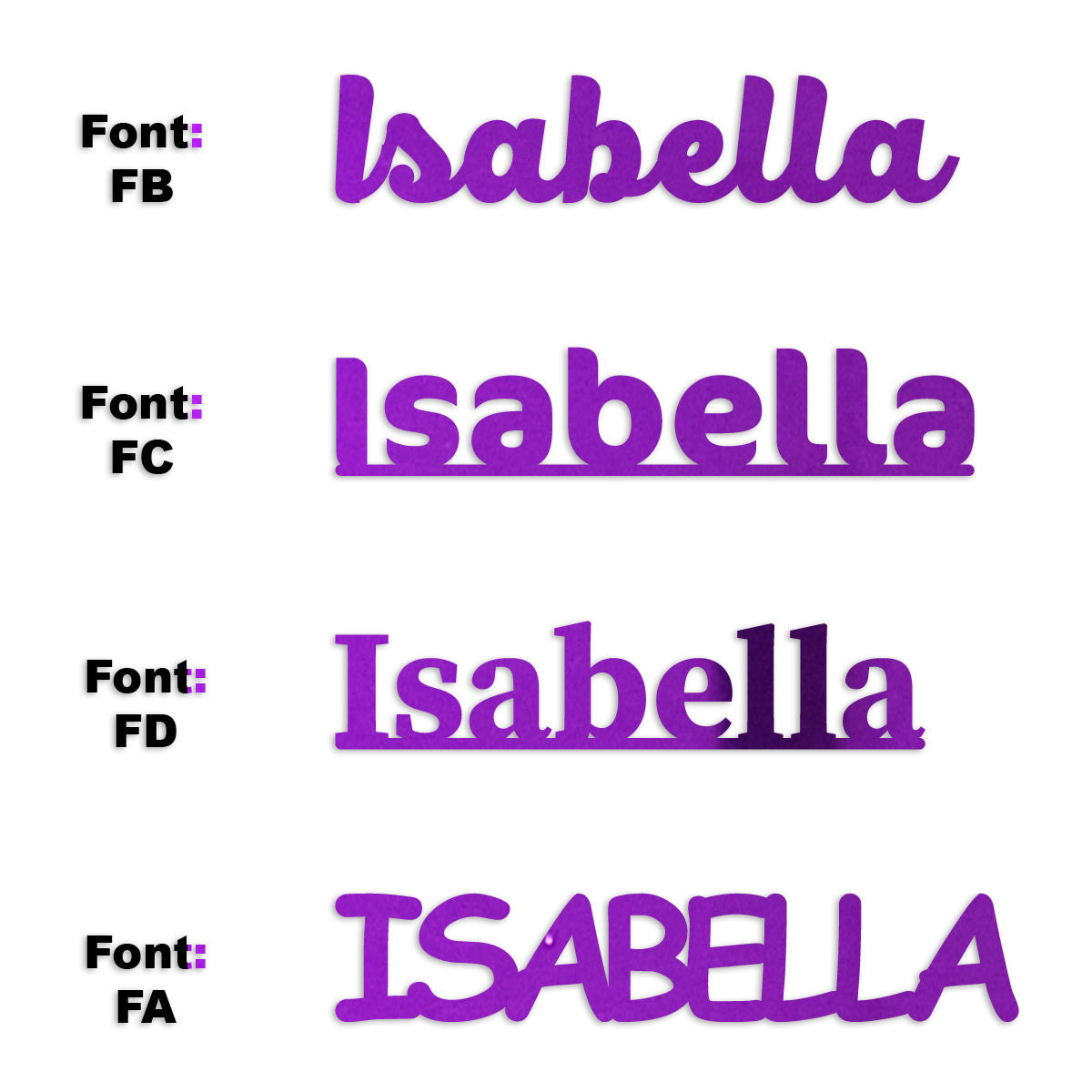 Custom-Fetti Girl - ISABELLA Purple