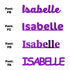 Custom-Fetti Girl - ISABELLE Purple