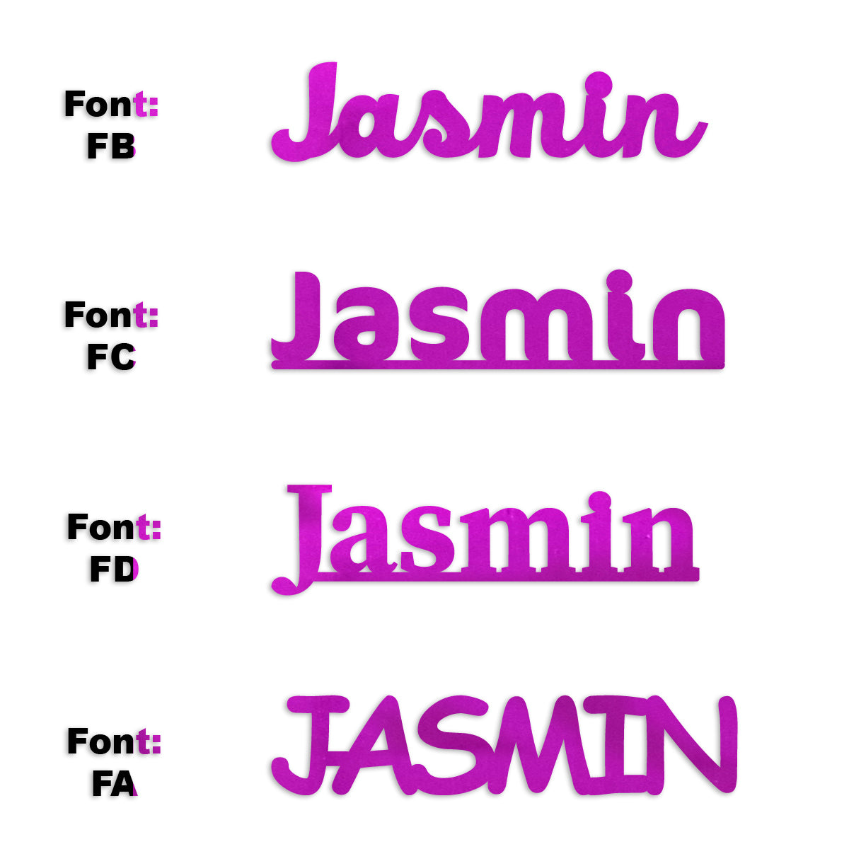 Custom-Fetti Girl -JASMIN Fuchsia