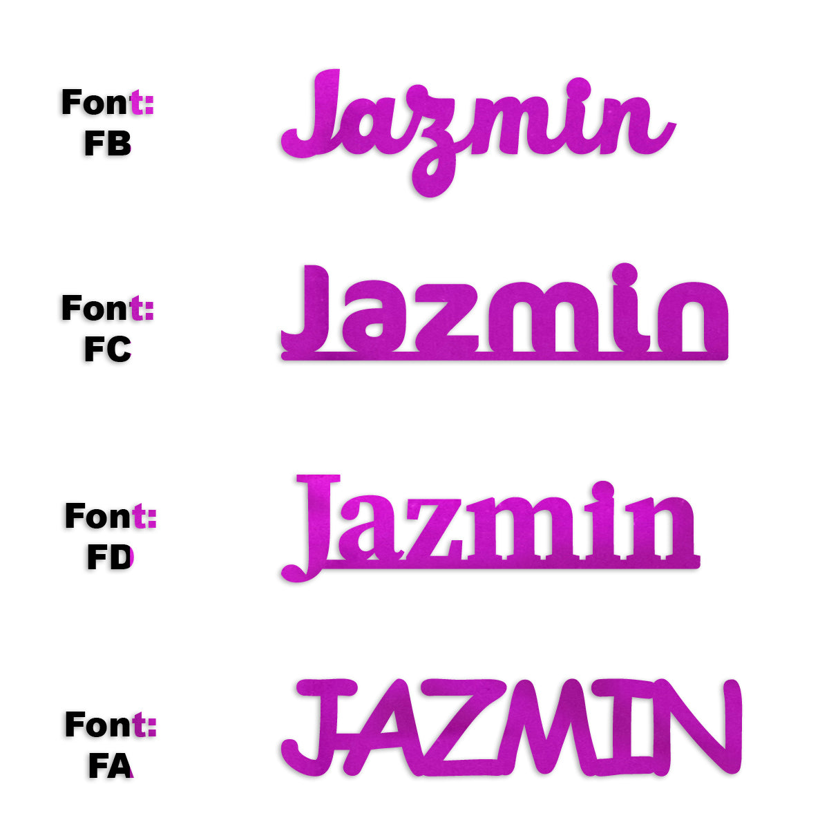 Custom-Fetti Girl - JAZMIN Fuchsia