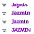 Custom-Fetti Girl - JAZMIN Purple