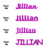 Custom-Fetti Girl - JILLIAN Fuchsia