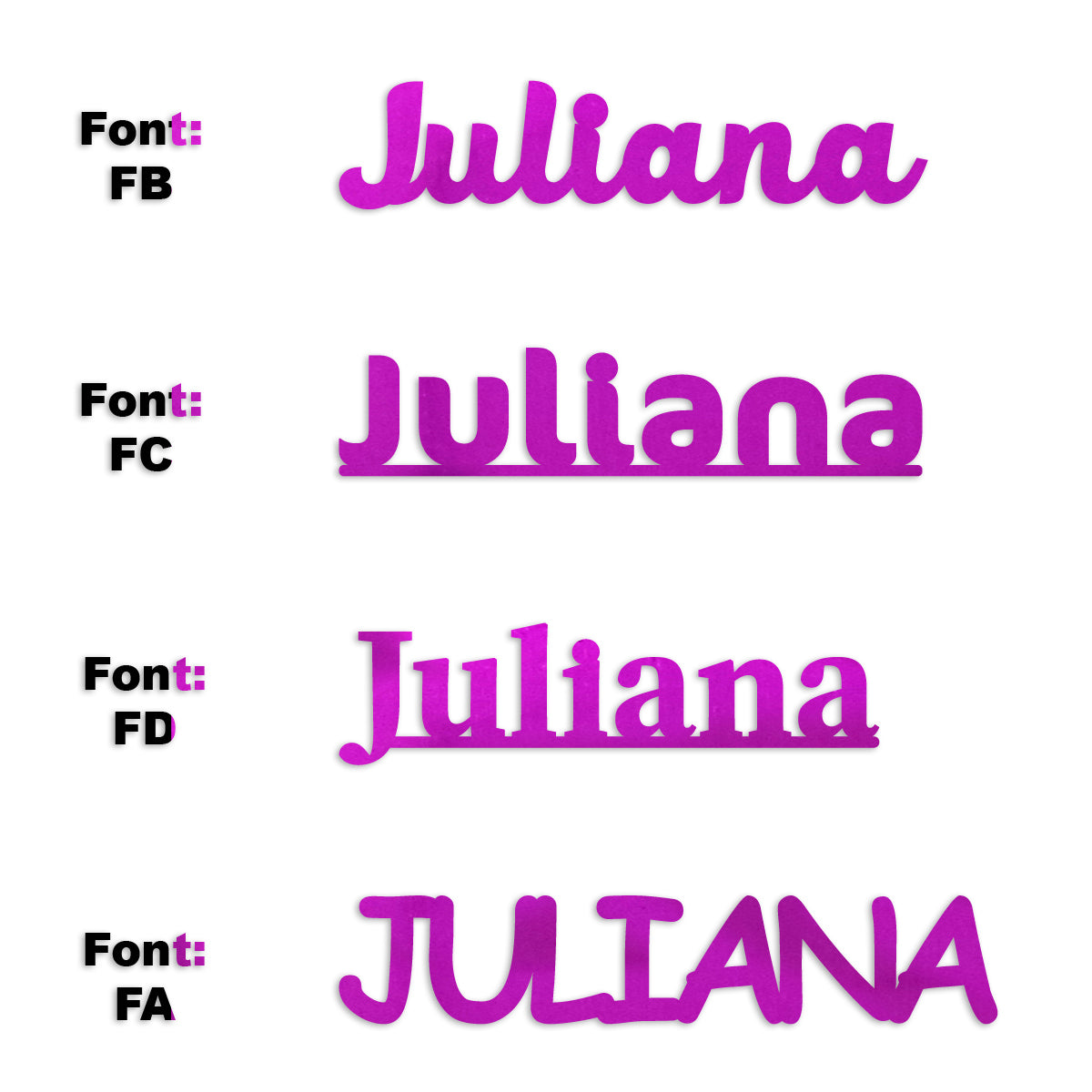 Custom-Fetti Girl - JULIANA Fuchsia