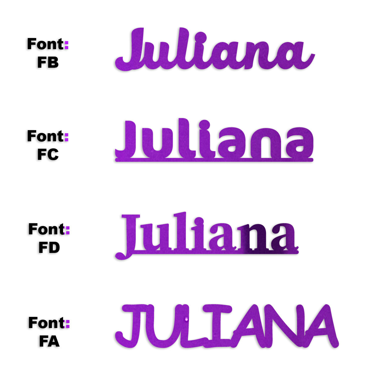 Custom-Fetti Girl - JULIANA Purple