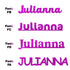 Custom-Fetti Girl - JULIANNA Fuchsia