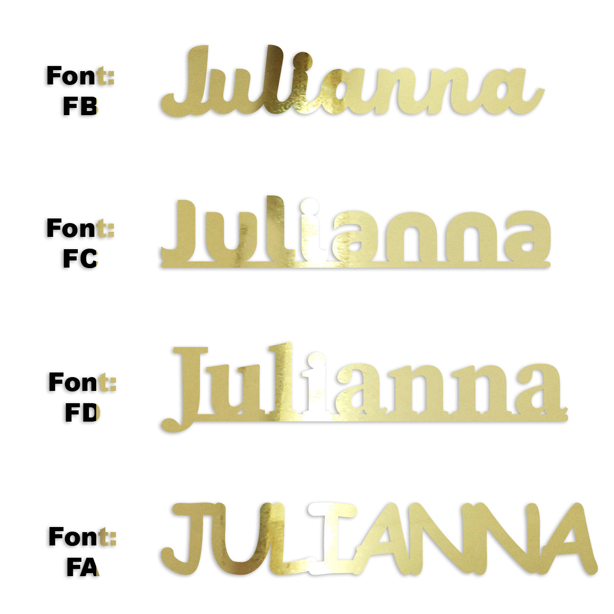 Custom-Fetti Girl - JULIANNA Gold