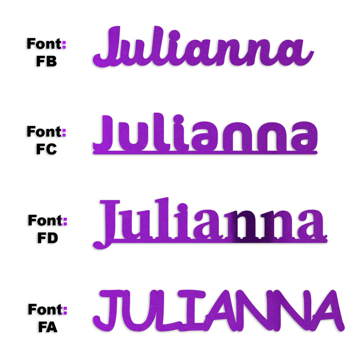 Custom-Fetti Girl - JULIANNA Purple