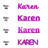 Custom-Fetti Girl - KAREN Fuchsia