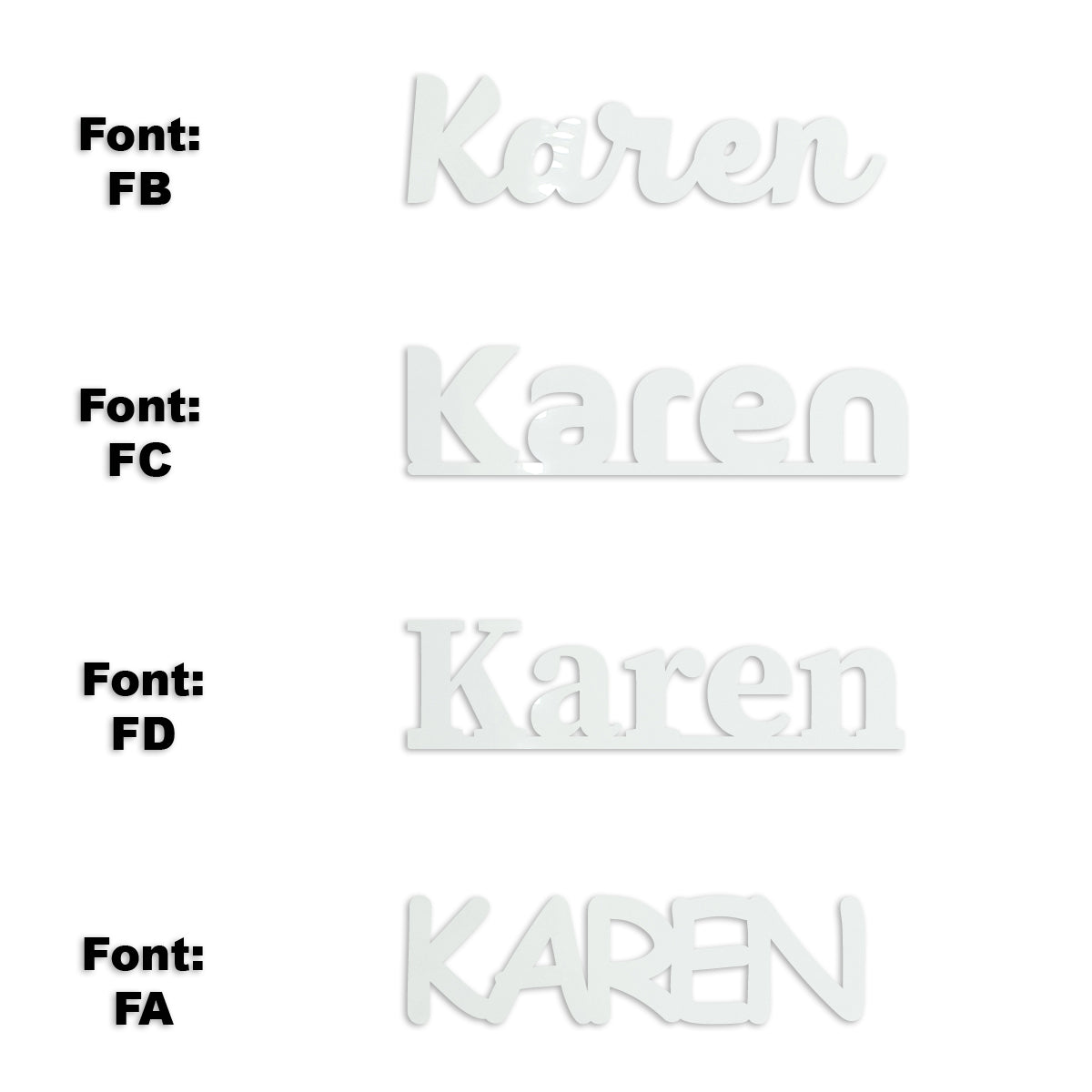 Custom-Fetti Girl - KAREN White