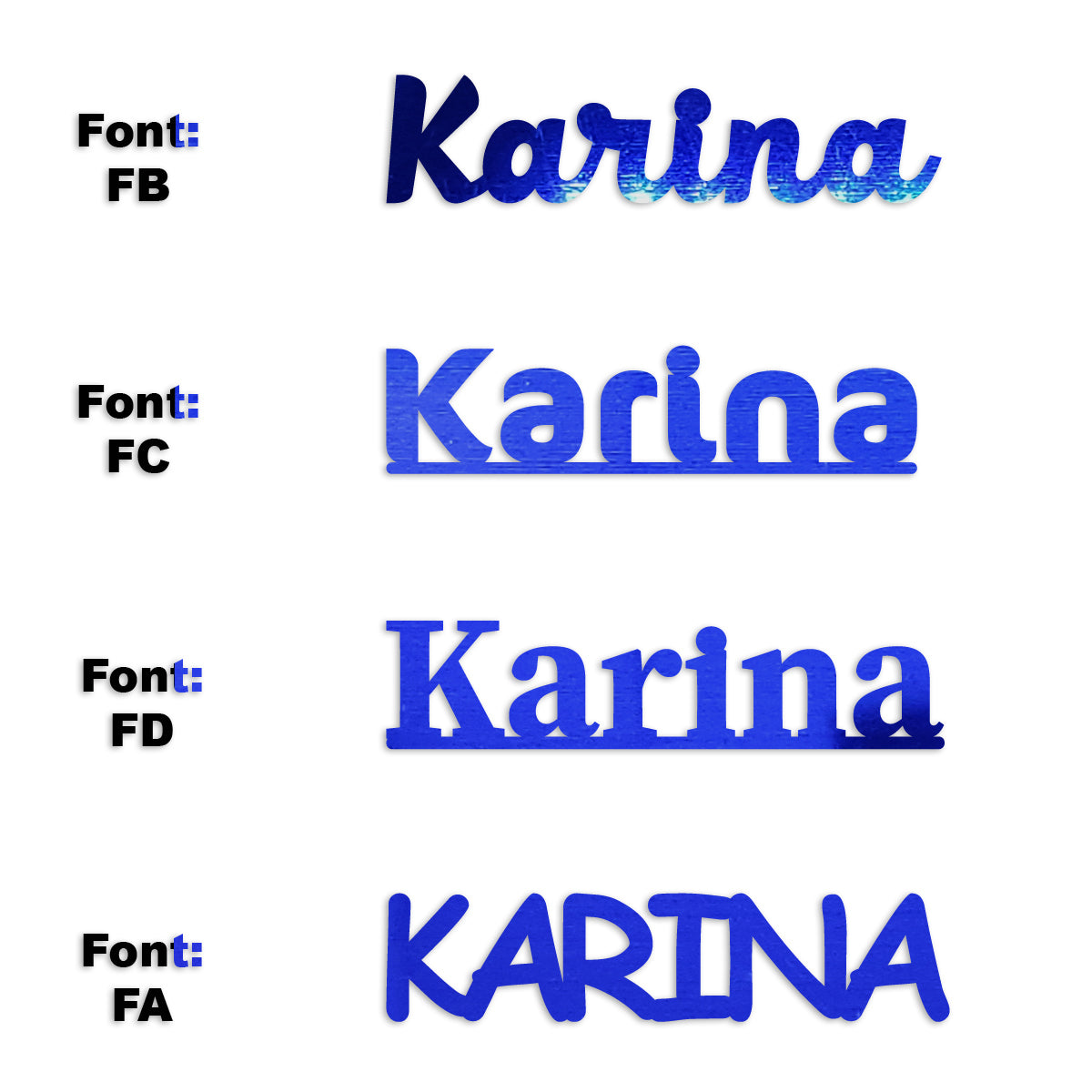 Custom-Fetti Girl - KARINA Blue Royal