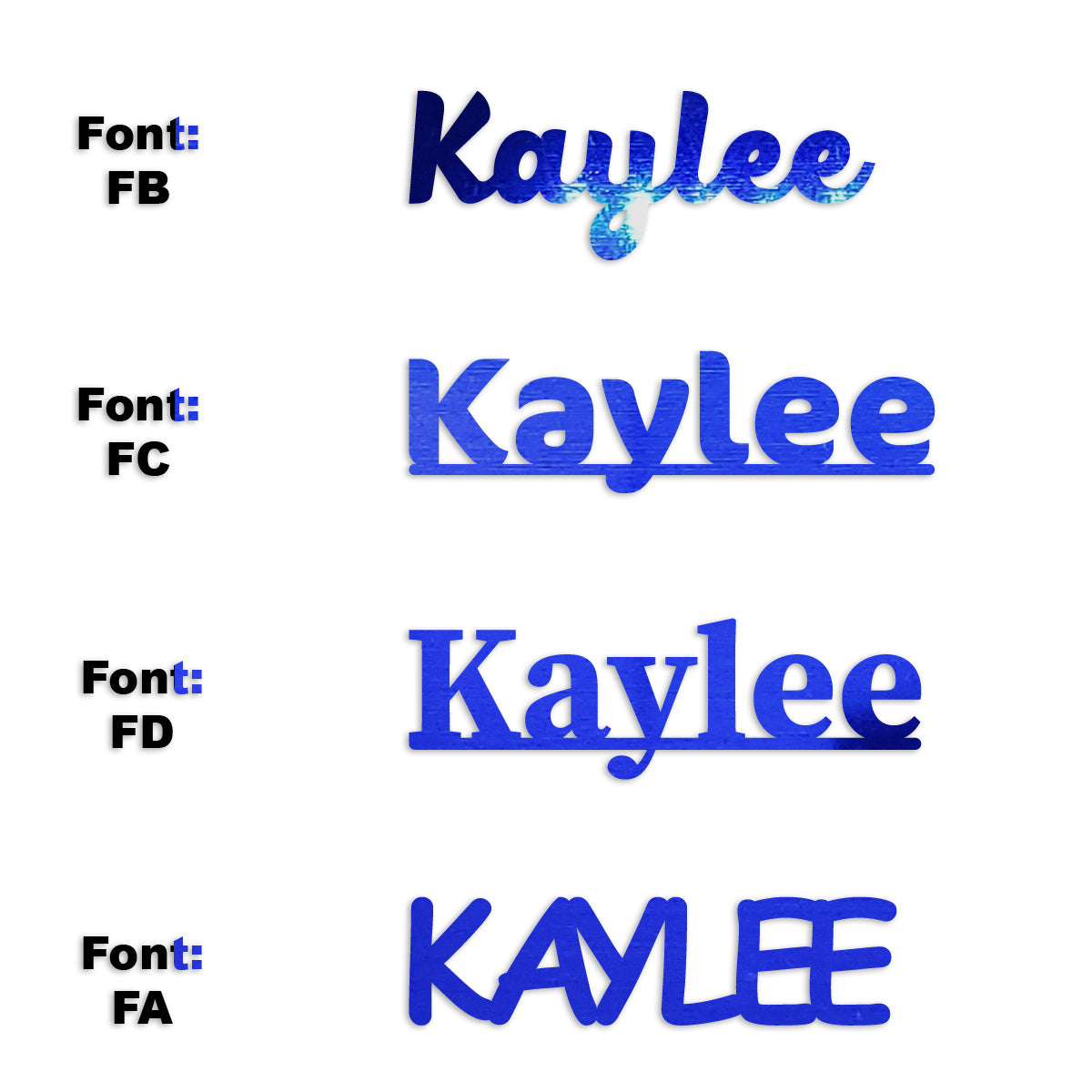 Custom-Fetti Girl - KAYLEE Blue Royal